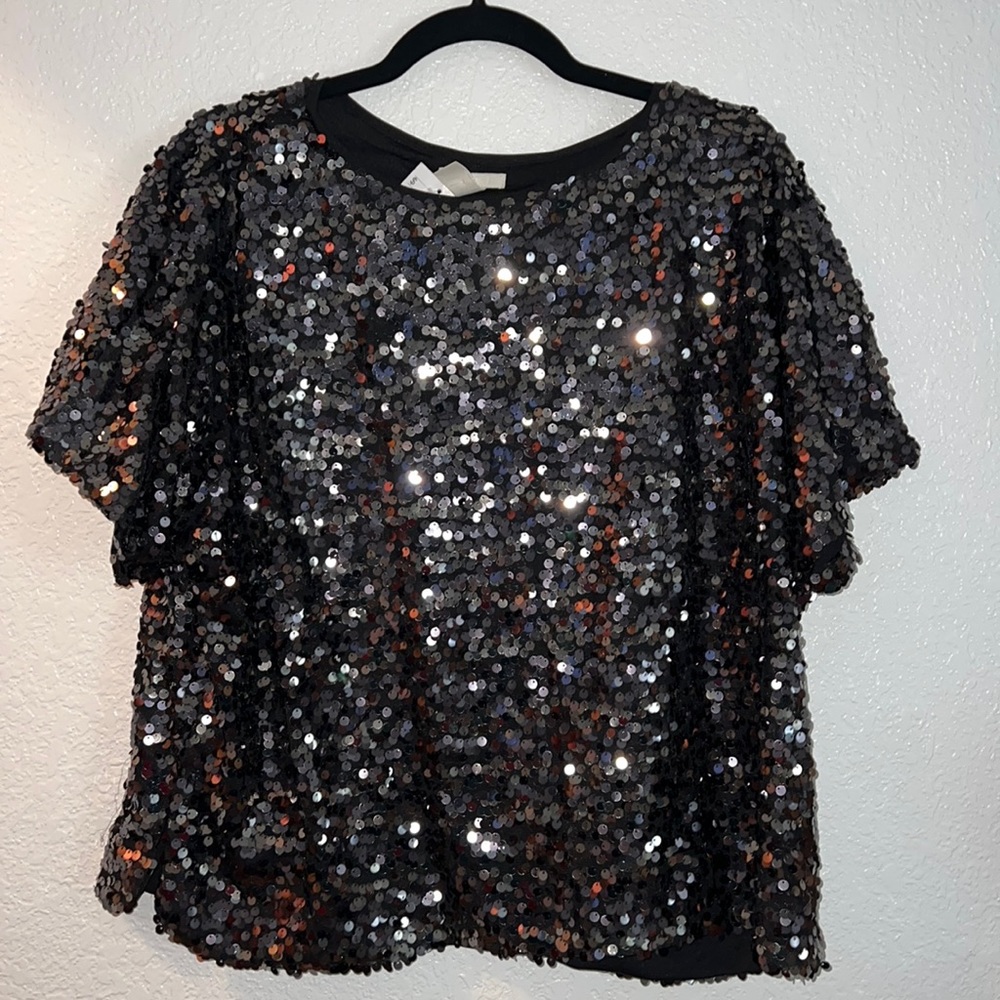 sequin blouse